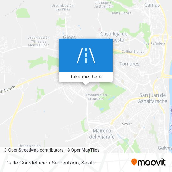 Calle Constelación Serpentario map