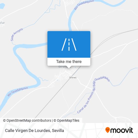 mapa Calle Virgen De Lourdes