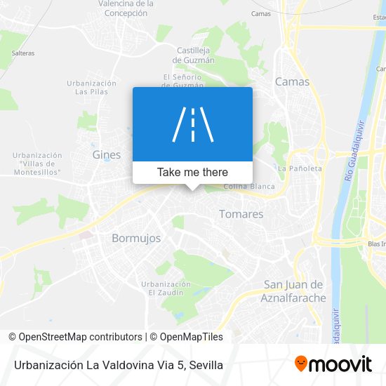 Urbanización La Valdovina Via 5 map