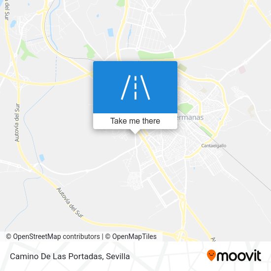 Camino De Las Portadas map
