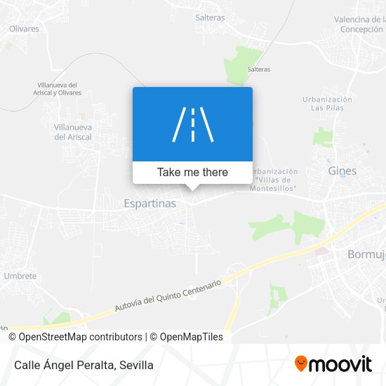 Calle Ángel Peralta map