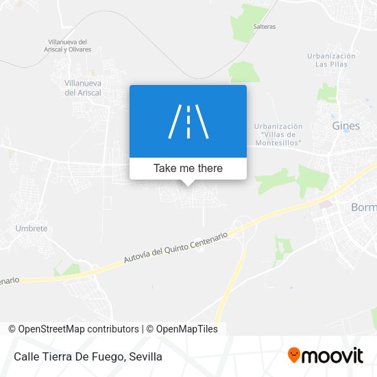 Calle Tierra De Fuego map