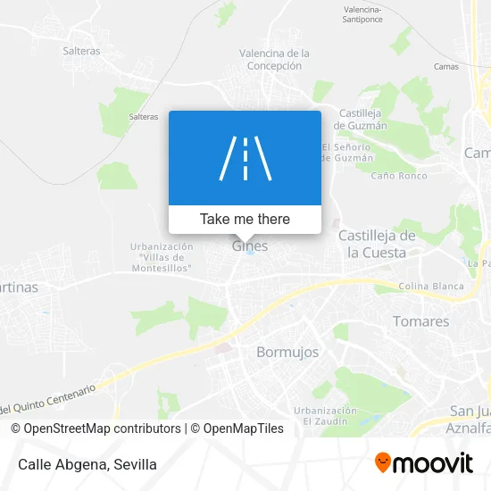 Calle Abgena map