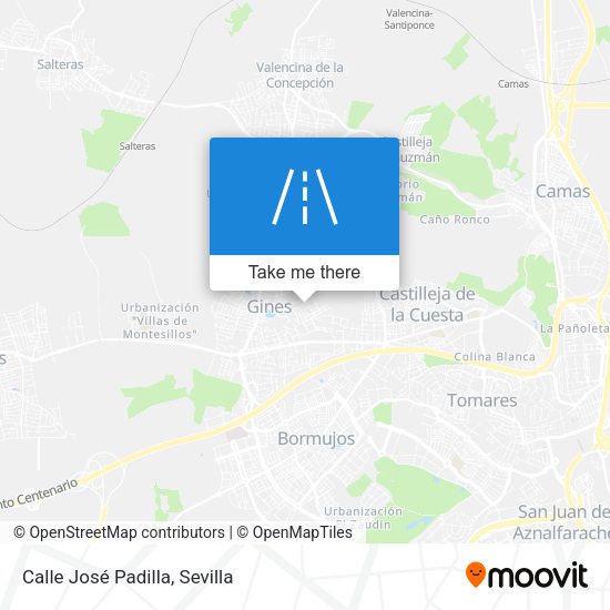 Calle José Padilla map