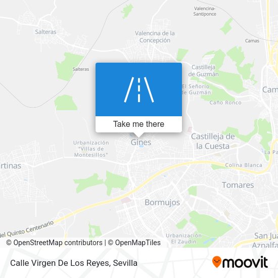 Calle Virgen De Los Reyes map