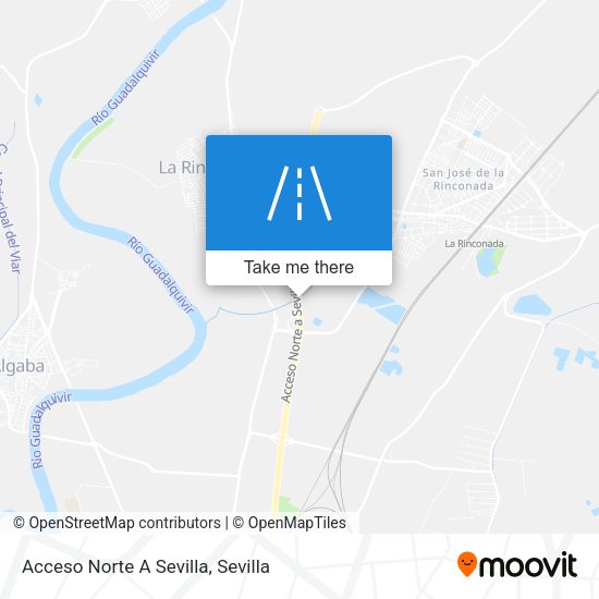 Acceso Norte A Sevilla map