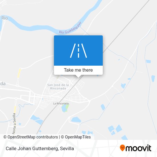 Calle Johan Guttemberg map