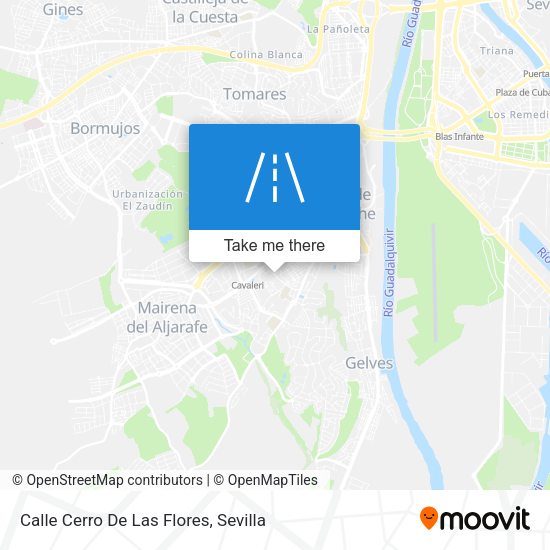 Calle Cerro De Las Flores map