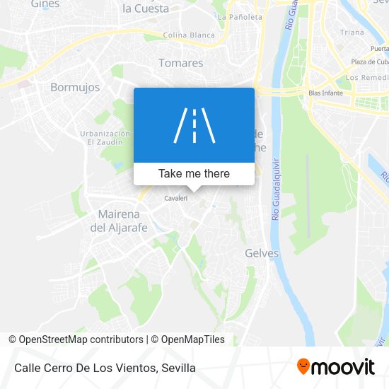 Calle Cerro De Los Vientos map