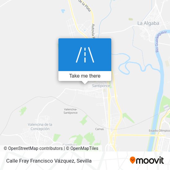 Calle Fray Francisco Vázquez map