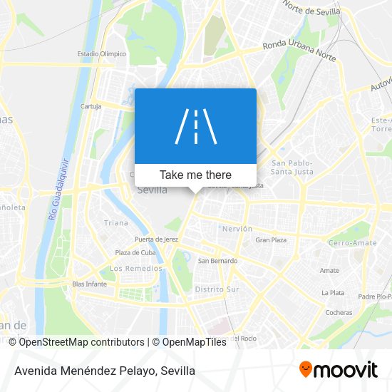 Avenida Menéndez Pelayo map