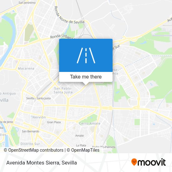 Avenida Montes Sierra map