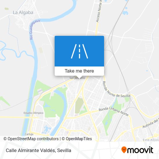 Calle Almirante Valdés map