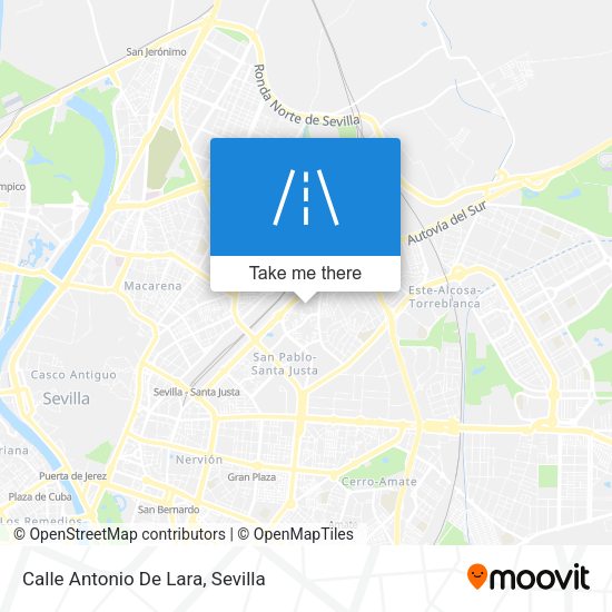 Calle Antonio De Lara map