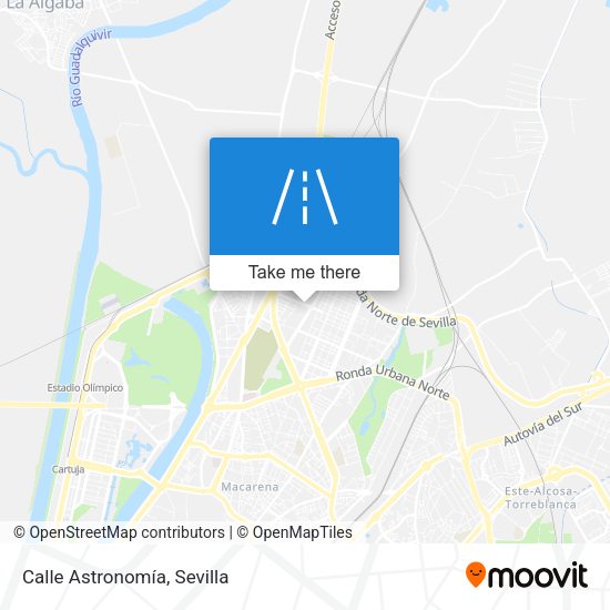 Calle Astronomía map