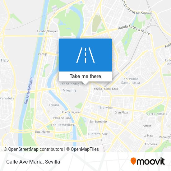 Calle Ave María map