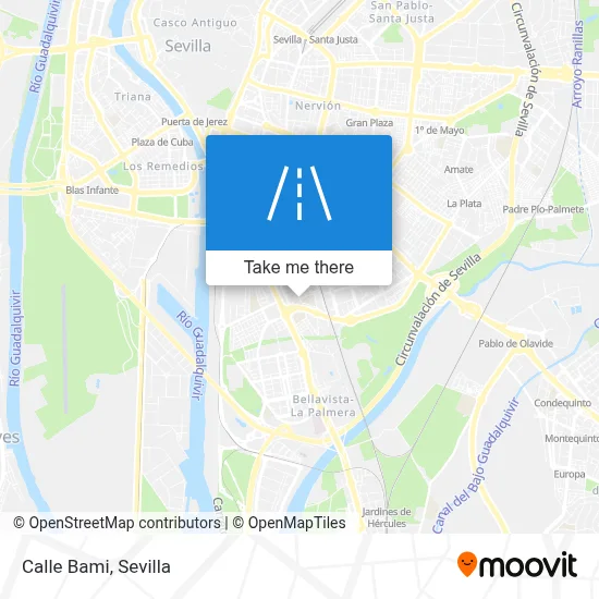 Calle Bami map
