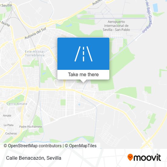 Calle Benacazón map