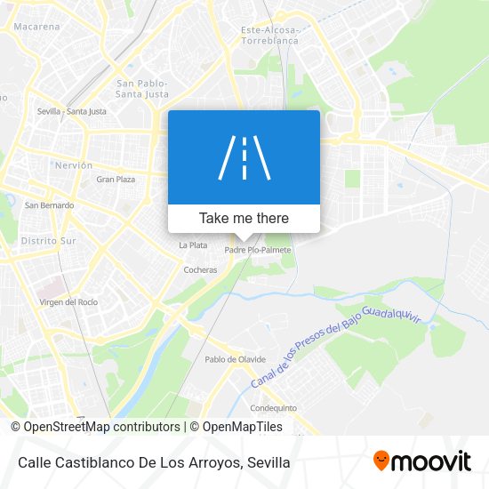 Calle Castiblanco De Los Arroyos map