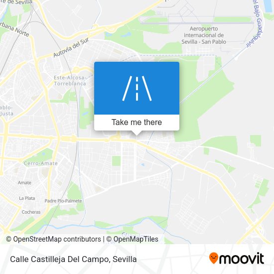 Calle Castilleja Del Campo map