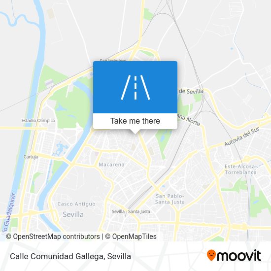 Calle Comunidad Gallega map