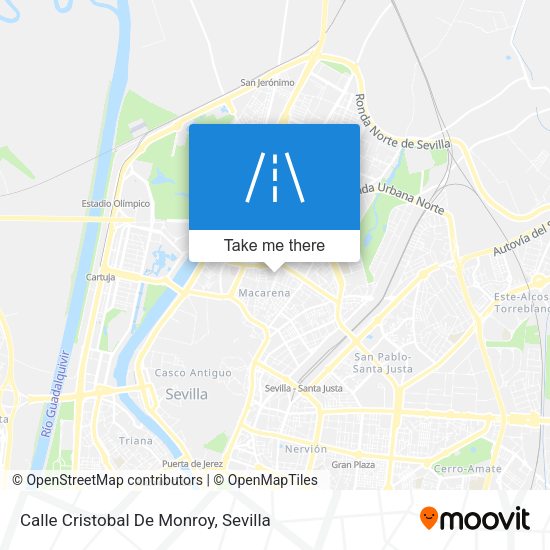 Calle Cristobal De Monroy map