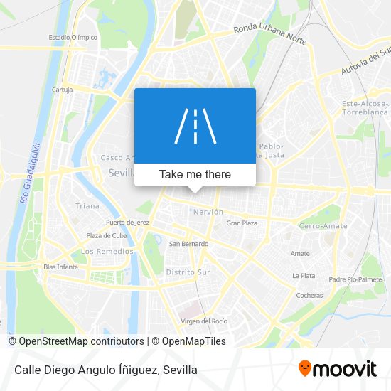 Calle Diego Angulo Íñiguez map