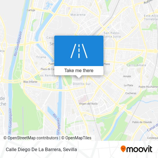 Calle Diego De La Barrera map