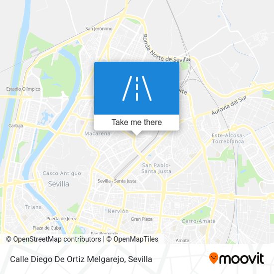 Calle Diego De Ortiz Melgarejo map