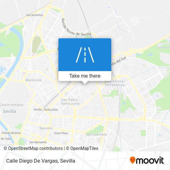 Calle Diego De Vargas map