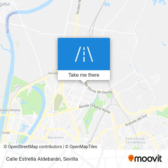 Calle Estrella Aldebarán map