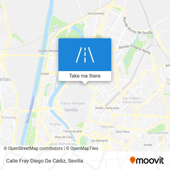 Calle Fray Diego De Cádiz map