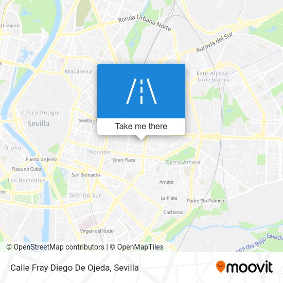 Calle Fray Diego De Ojeda map