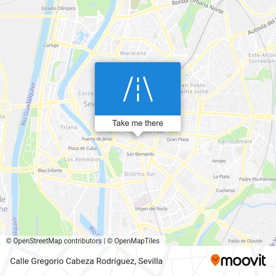 Calle Gregorio Cabeza Rodríguez map