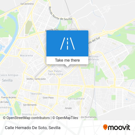 Calle Hernado De Soto map