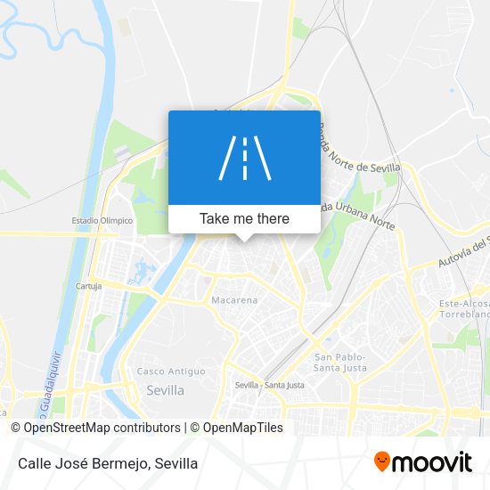 Calle José Bermejo map