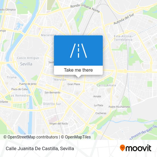 Calle Juanita De Castilla map