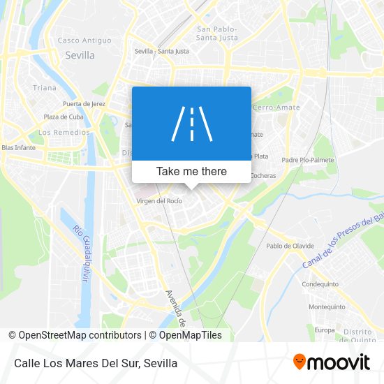 Calle Los Mares Del Sur map