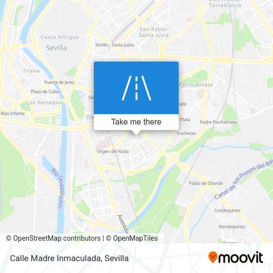 Calle Madre Inmaculada map