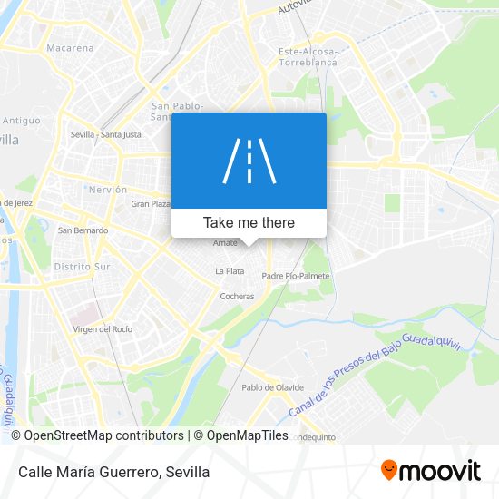 Calle María Guerrero map