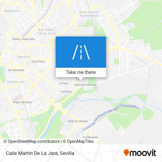 Calle Martín De La Jara map