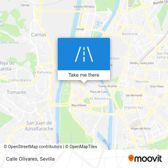Calle Olivares map