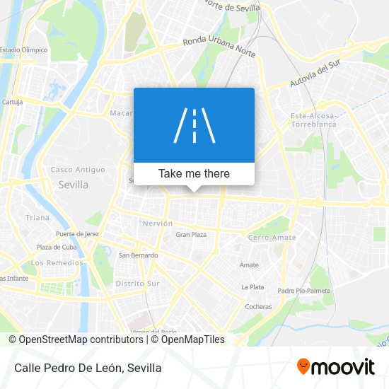 Calle Pedro De León map