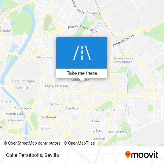 Calle Persépolis map