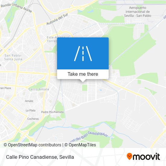 Calle Pino Canadiense map