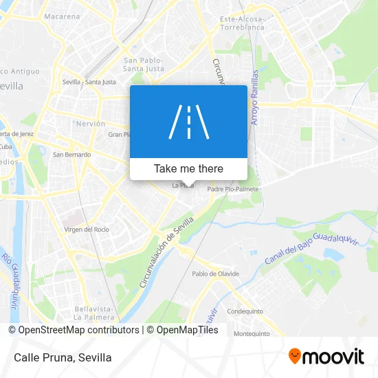 mapa Calle Pruna