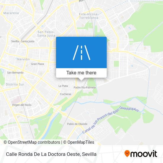 Calle Ronda De La Doctora Oeste map