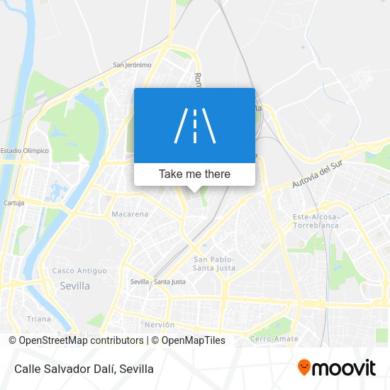 Calle Salvador Dalí map
