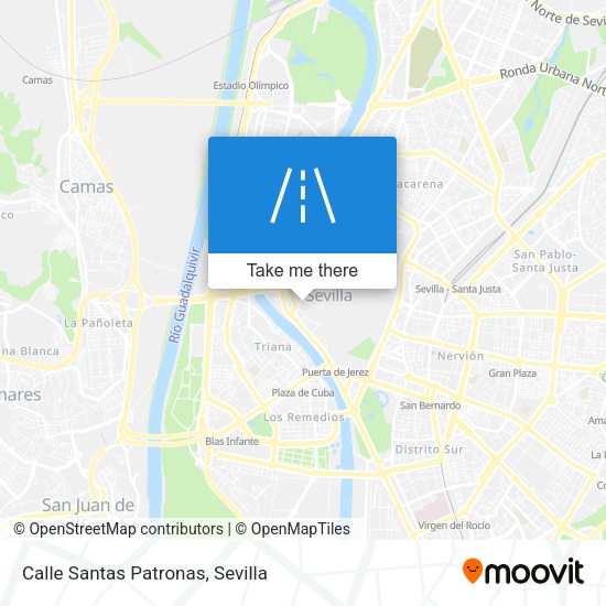 Calle Santas Patronas map