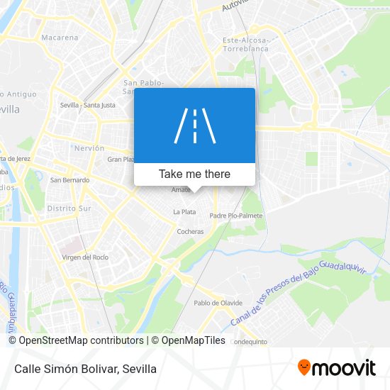 Calle Simón Bolivar map